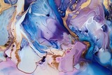 luxury abstract oil art painting in alcohol ink technique