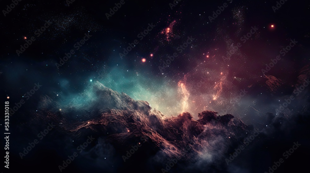 Fototapeta premium background with stars Generative Ai