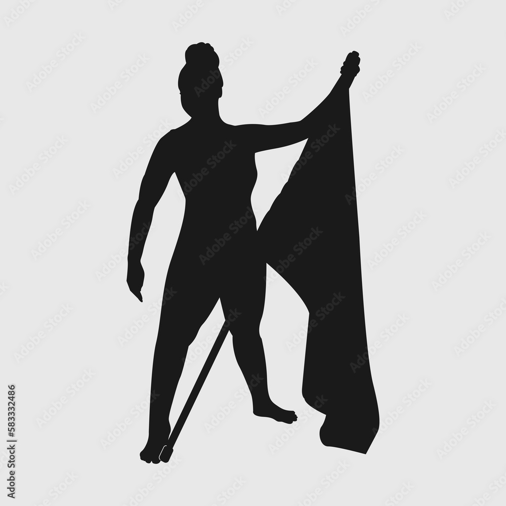 Fototapeta Color Guard Flags SVG Cut File, Marching Band Svg, Female