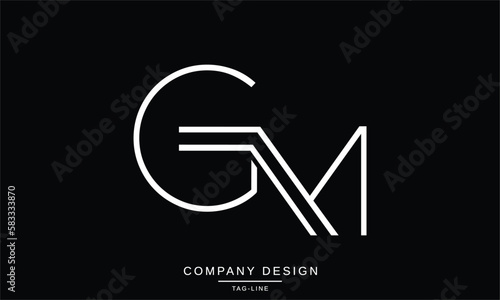 MG, GM, Abstract Letters Logo Monogram