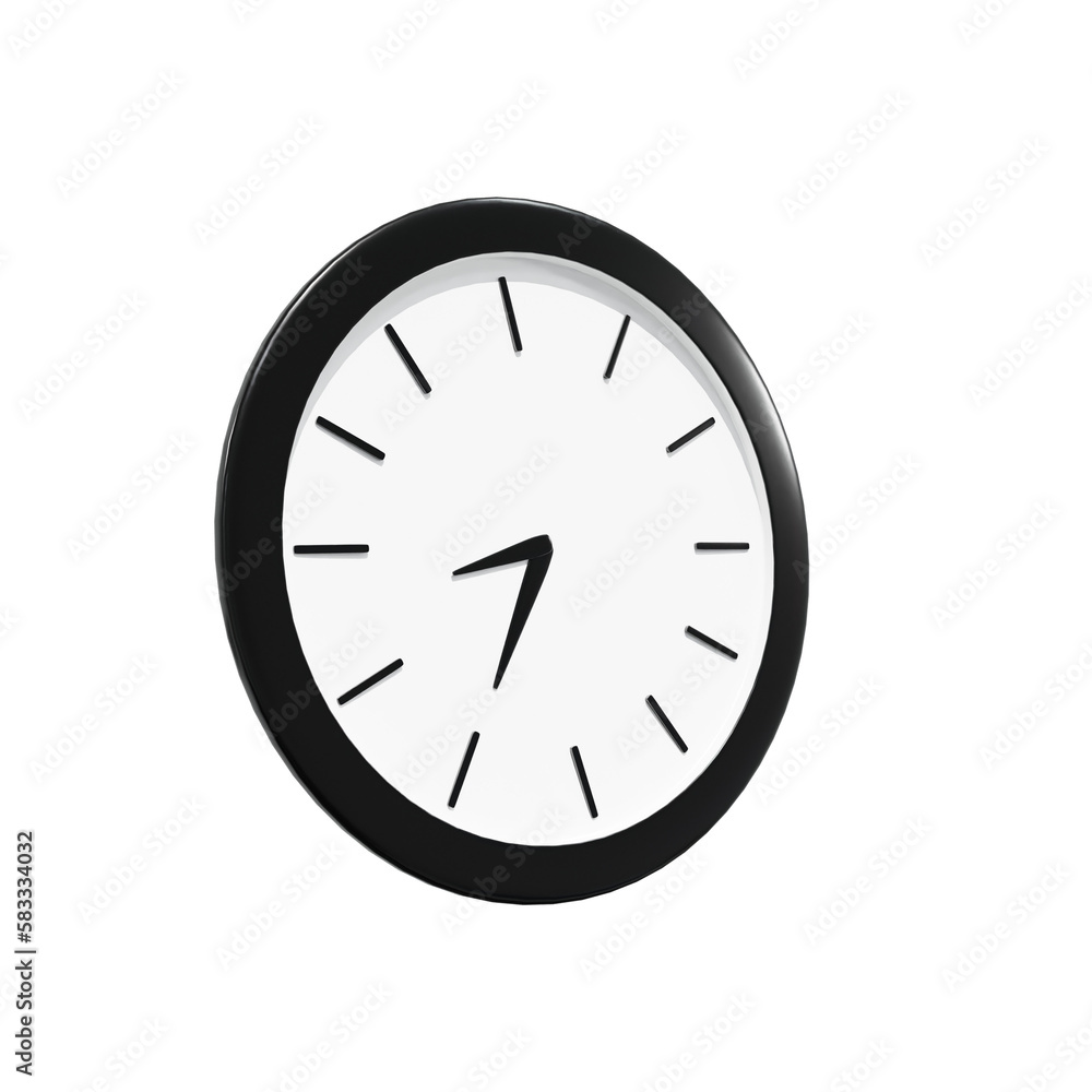 Wall Clock Pen 3D illustration, icon, Render, HD, Premium Quality, Alpha Background Wall Clock Pen 3D illustration, icon, Render, HD, Premium Quality, Alpha Background