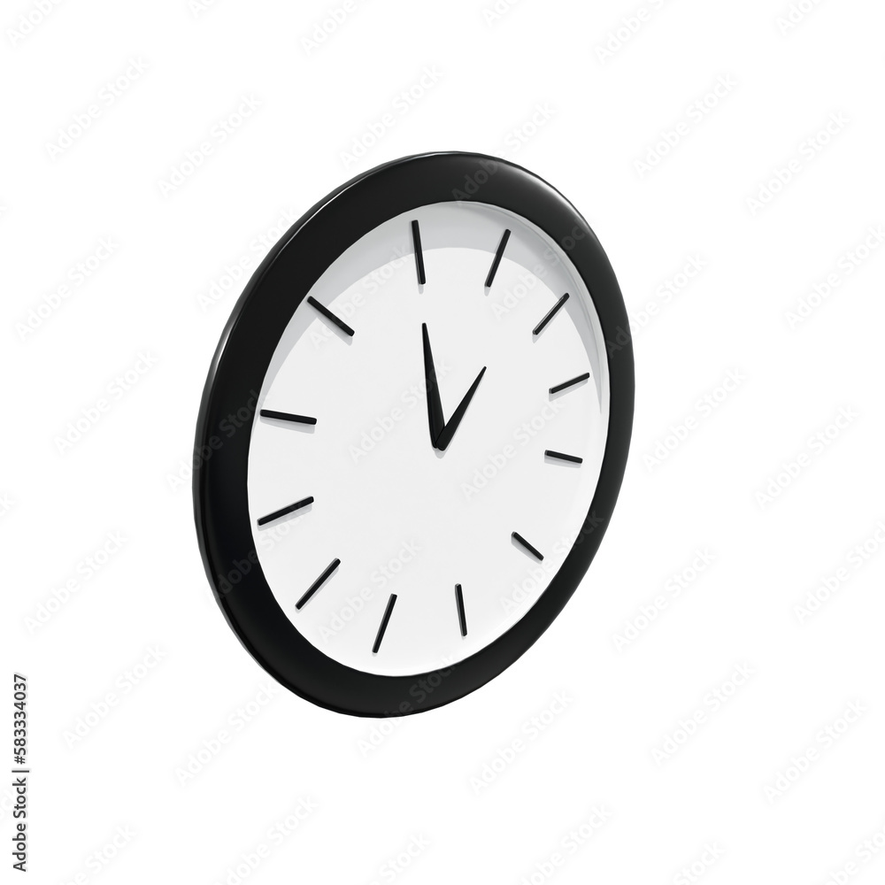 Wall Clock Pen 3D illustration, icon, Render, HD, Premium Quality, Alpha Background Wall Clock Pen 3D illustration, icon, Render, HD, Premium Quality, Alpha Background