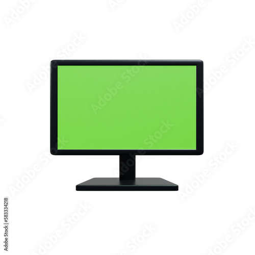 Monitors 3D illustration, icon Render, HD, Premium Quality, Alpha Background,