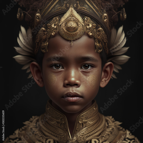 boy, innocent, face, portrait, indonesian, batik ornaments, batik fabrics, java, dayak, papua, tribe, ethnic, cultural heritage, asian, sout east asia, indonesia