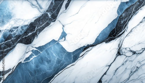 Blue Marble background. White stone texture with gray shadow Generative AI