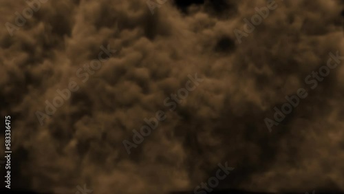 Abstract Smoke Dust Desert on alpha channel