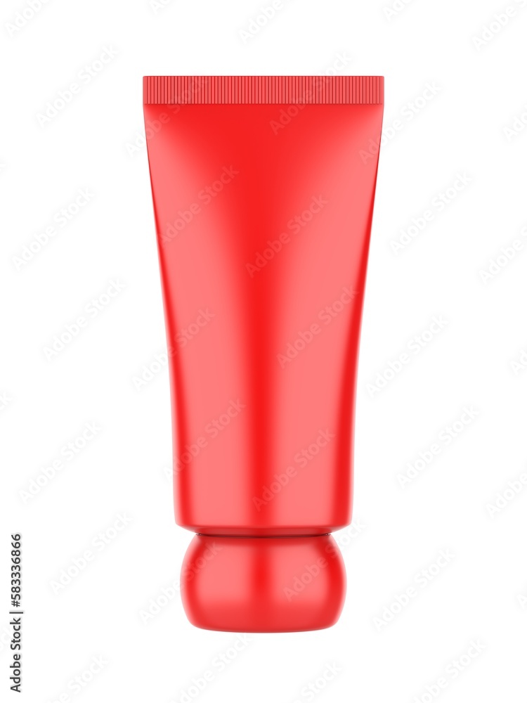 Blank cream tube template, 3d render illustration. Blank cream tube template, 3d render illustration.