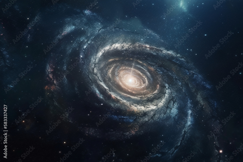spiral galaxy, Generative AI