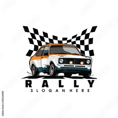 rally car rally car design rally car vector illustration of a car
