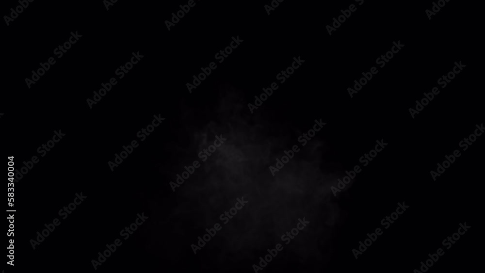 Aerial white smoke blowing overlay isolated on alpha background in 4K Aerial white smoke blowing overlay isolated on alpha background in 4K