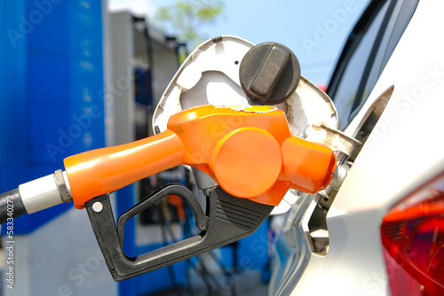 Refuel the car at the refueling point. Energy Concepts Gasoline Gasohol Alternative Energy
