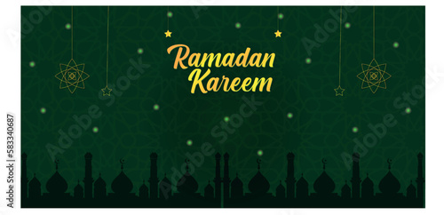 Ramadan kareem illustration of an background