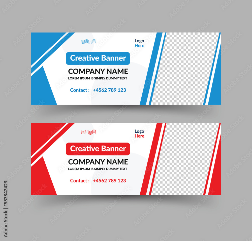 Creative Facebook Banner Design Template, Web Banner Template Design for Social Media Post Creative Facebook Banner Design Template, Web Banner Template Design for Social Media Post
