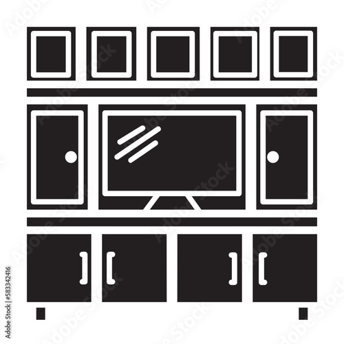 television track glyph icon