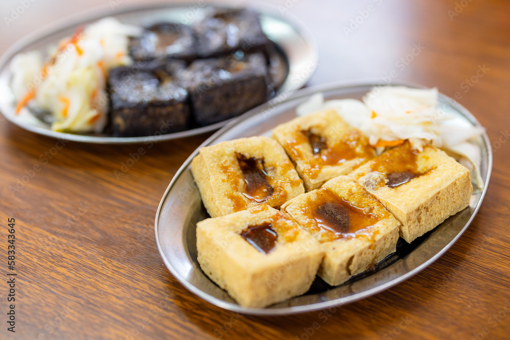 Taiwan famous dish stinky tofu Taiwan famous dish stinky tofu