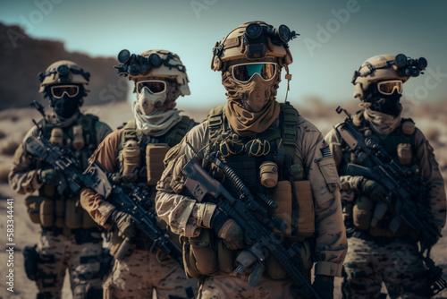 Squad of soldiers