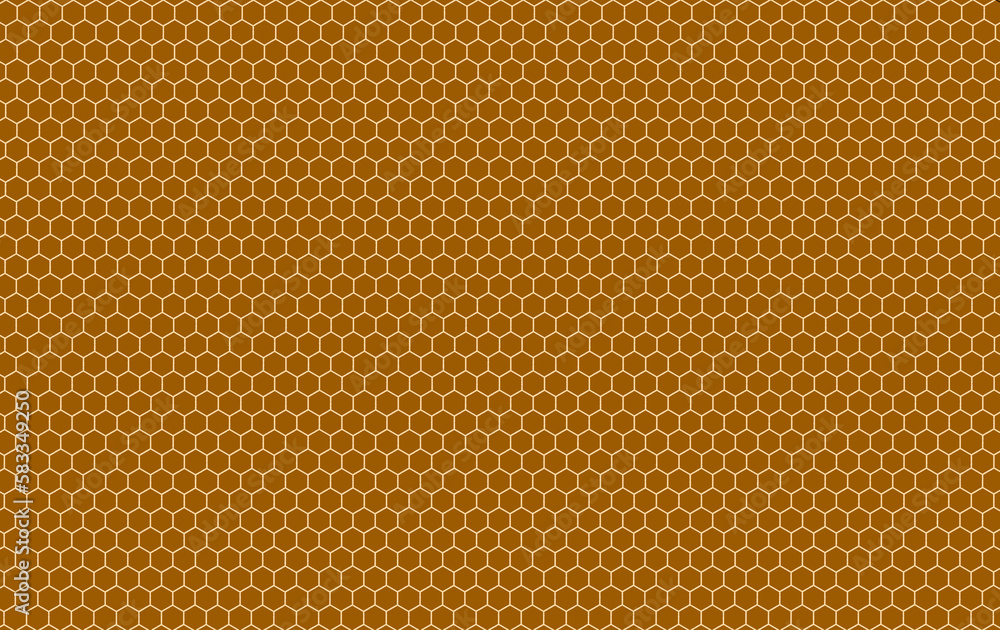 Seamless Honeycomb background, Honeycomb pattern. Beehive background, Honeycomb Grid tile random background or Hexagonal cell texture. Honey cells