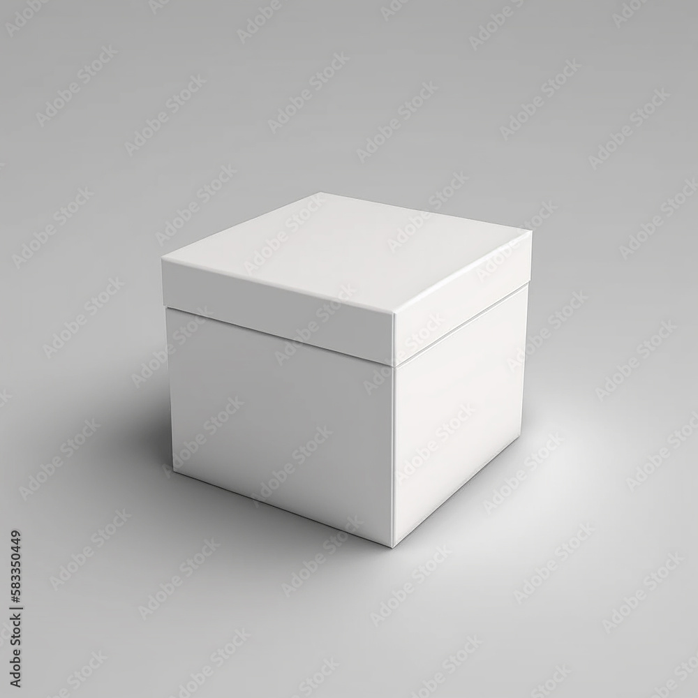 3D boxes mockup blank template cover Generative by AI 3D boxes mockup blank template cover Generative by AI