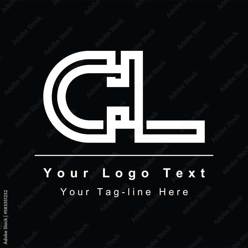 CL LC initial based Alphabet icon logo Stock Vector | Adobe Stock