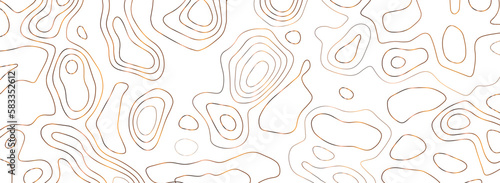 Topographic map background concept. Vector abstract illustration. Geography concept. The stylized height of the topographic map contour in colorful lines