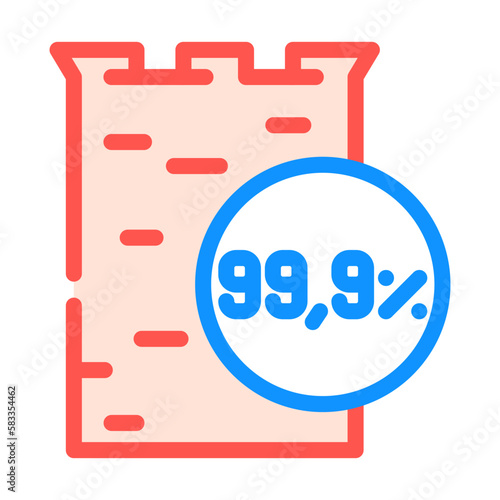 anodes copper cast color icon vector illustration