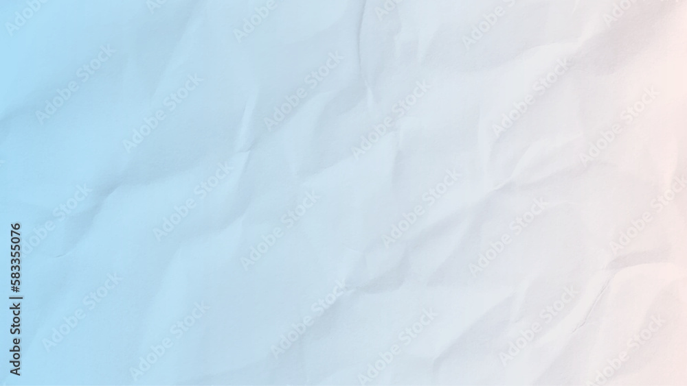 Obraz premium Blue and white color gradient crumpled paper texture background