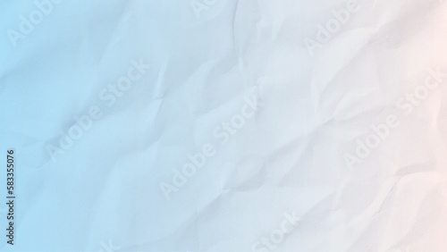 Blue and white color gradient crumpled paper texture background