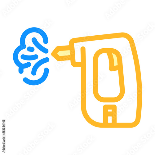 steam cleaner home accessory color icon vector illustration