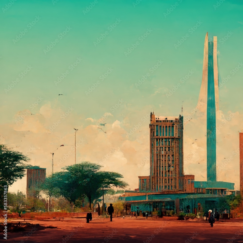 The architecture in modern Sudanese cities is characterized by arched