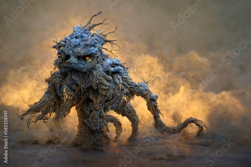 Fotografie This image is of a storm elemental creature from the Heroes of Might and Magic video game