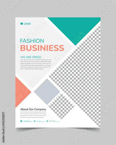 Fashion Flyer Design Vector .for business flyer template