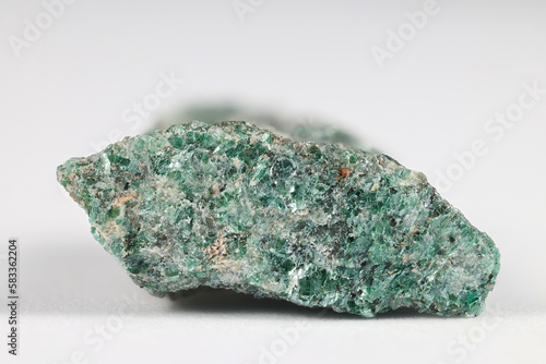 Fuchsite, also known as chrome mica, is a chromium (Cr) rich variety of the mineral muscovite, belonging to the mica group of phyllosilicate minerals