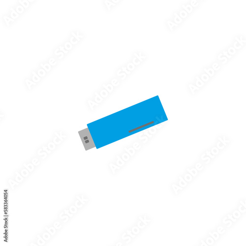 External Memory icon. Simple and isolated style on blank background. Colors can be edited.