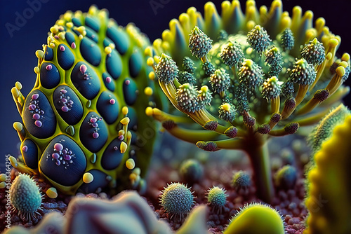 Examine the complex structures of plants at a microscopic level, vital to Earth's ecosystems photo