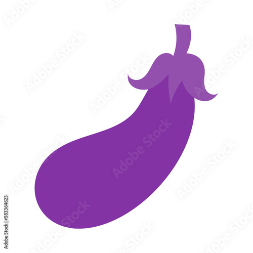 ナス。フラットなベクターイラスト。
Eggplant. Flat designed vector illustration.