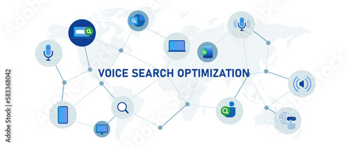 Voice search optimization sound service assistance concept using microphone