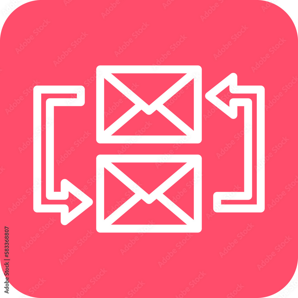 Vector Design Exchange Mails Icon Style Vector Design Exchange Mails Icon Style