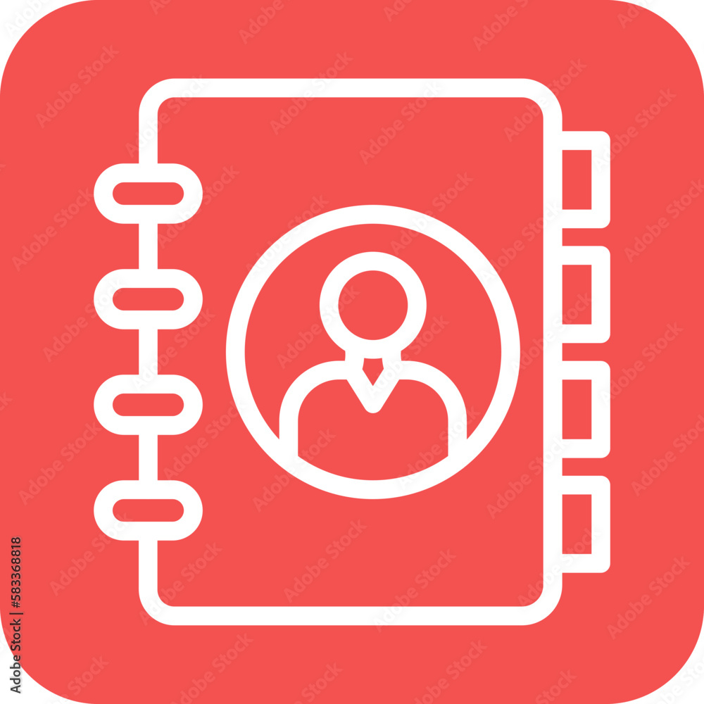 Vector Design Contact List Icon Style Vector Design Contact List Icon Style