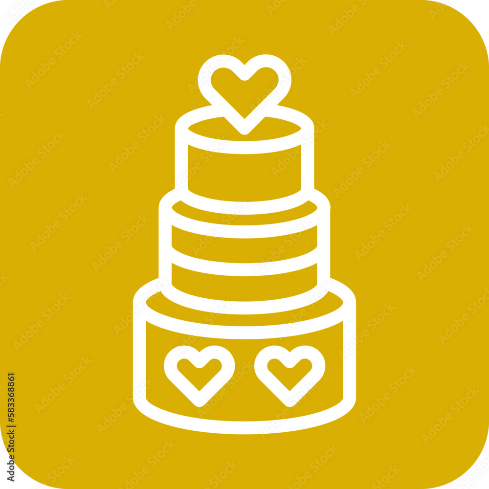 Vector Design Wedding Cupcake Icon Style Vector Design Wedding Cupcake Icon Style