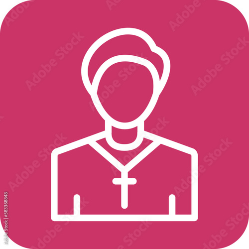 Vector Design Pastor Icon Style