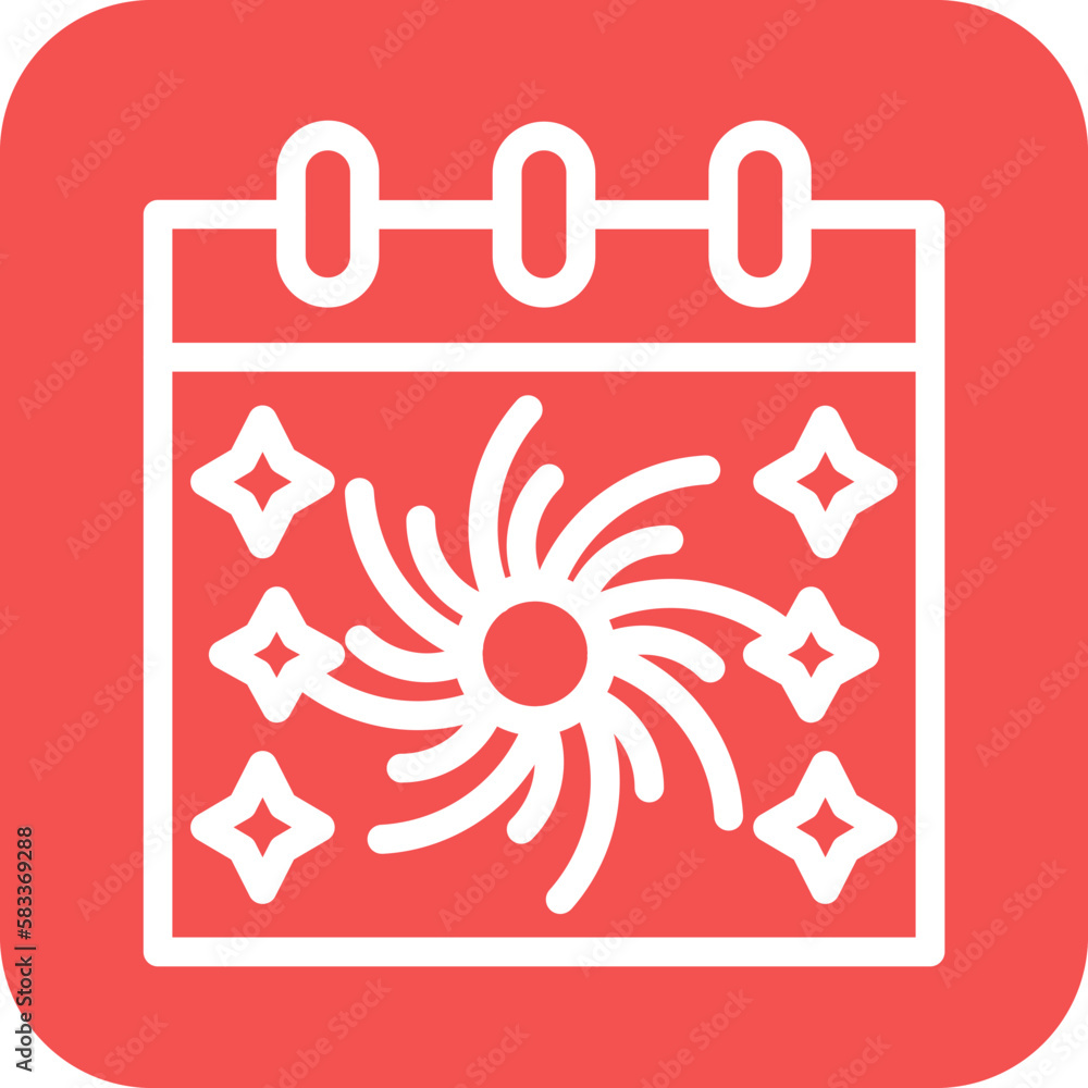 Vector Design New Year Calendar Icon Style Vector Design New Year Calendar Icon Style