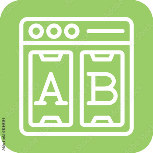 Vector Design Ab Testing Icon Style
