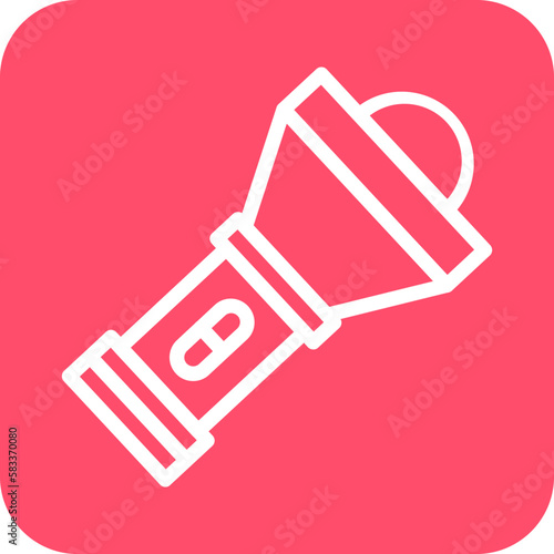 Vector Design Flashlight Icon Style