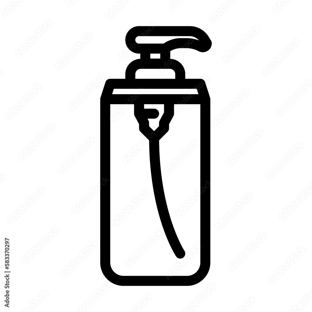 soap dispenser bathroom interior line icon vector illustration soap dispenser bathroom interior line icon vector illustration