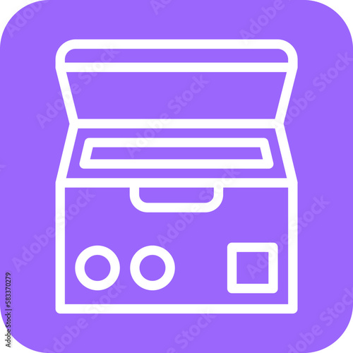 Vector Design Deep Freezer Icon Style