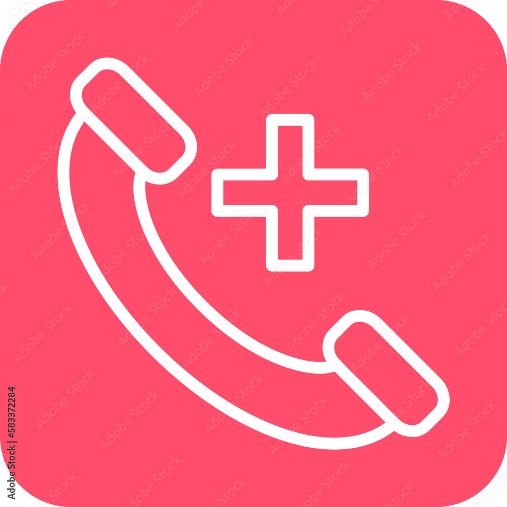 Obraz premium Vector Design Emergency Call Icon Style