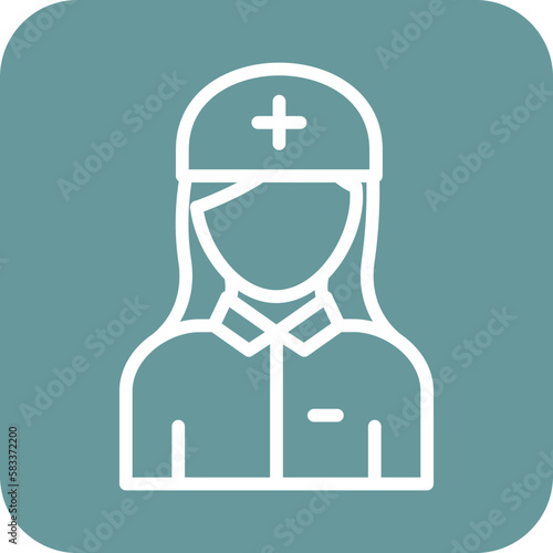 Vector Design Nurse Icon Style