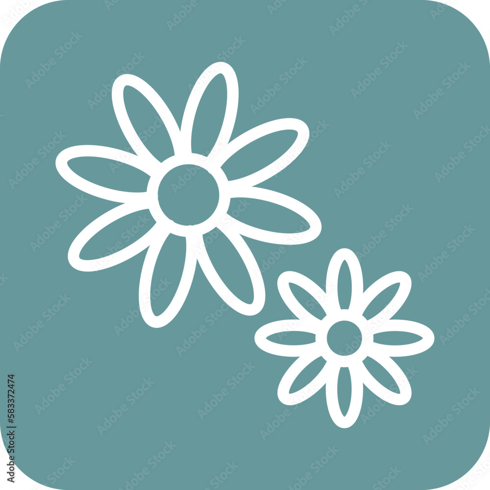 Vector Design Flower Icon Style Vector Design Flower Icon Style