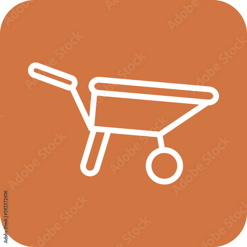 Vector Design Wheelbarrow Icon Style