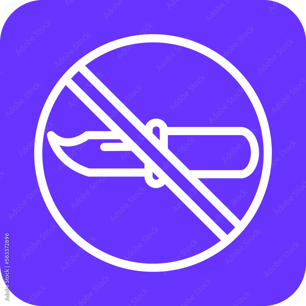 Vector Design No Weapons Icon Style Vector Design No Weapons Icon Style